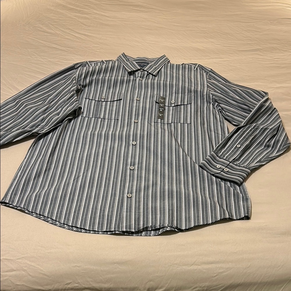 Banana Republic Gray Casual Button Down Shirt